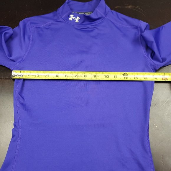 Under Armour Womens S Shirt Fitted ColdGear Mock Neck in‎ Purple - Picture 12 of 13